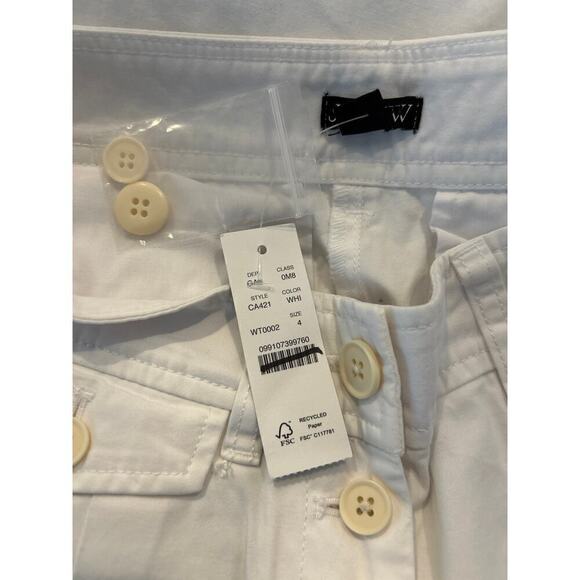 J. Crew Pleated button-front short in chino White Size 4 - Picture 5 of 6